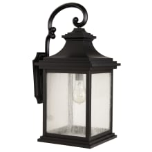 Gentry Single Light 25-7/8" High Outdoor Wall Sconce with Clear Seeded Glass