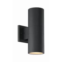 Pillar 12" Tall LED Outdoor Wall Sconce