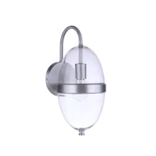 Sivo 15" Tall Outdoor Wall Sconce with Clear Glass Shade