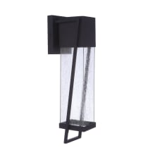Bryce 20" Tall LED Outdoor Wall Sconce with Water Glass Shade