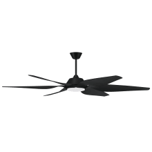 Zoom 66" 6 Blade LED Indoor Ceiling Fan with Remote Control