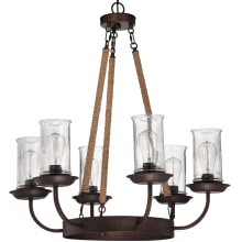 Thornton Single Tier 6 Light Chandelier - 30.88 Inches Wide