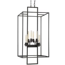 Cubic 8 Light 20-1/2" Wide Cage Chandelier