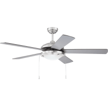 Nikia 52" 5 Blade Indoor Ceiling Fan - Blades and Light Kit Included