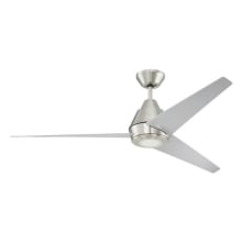 Acadian 56" 3 Blade Indoor Ceiling Fan - Blades, LED Light Kit and Wall Control Included