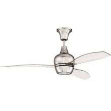 Bordeaux 52" 3 Blade Indoor Ceiling Fan - Blades, Wall Control and LED Light Kit Included