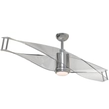 Illusion 56" 2 Blade Indoor Ceiling Fan - Blades, Remote, and LED Light Kit Included