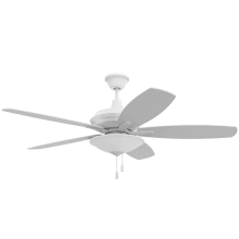 Jamison 52" 5 Blade Indoor Ceiling Fan - Blades and LED Light Kit Included