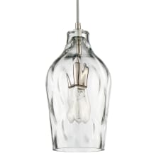 Single Light 6-5/8" Wide Mini Pendant with Clear Glass Shade