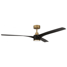 Phoebe 60" 3 Blade Indoor / Outdoor Smart LED Ceiling Fan with Remote Control