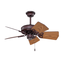 Piccolo 30" 5 Blade Indoor / Outdoor Ceiling Fan - Blade Selection Required