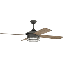 Stockman 52" 4 Blade Indoor / Outdoor Ceiling Fan - Blades, Remote Control and LED Light Kit Included