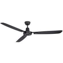 Velocity 58" 3 Blade Indoor Ceiling Fan - Blades and Wall Control Included