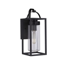 Neo 14" Tall Outdoor Wall Sconce with Clear Glass Shade