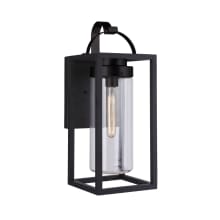 Neo 17" Tall Outdoor Wall Sconce with Clear Glass Shade