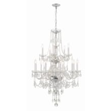 Traditional Crystal 15 Light 32" Wide Crystal Candle Style Chandelier