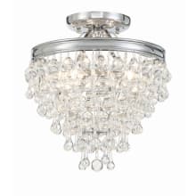 Calypso 3 Light 13" Wide Semi-Flush Waterfall Ceiling Fixture