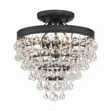 Calypso 3 Light 13" Wide Semi-Flush Waterfall Ceiling Fixture