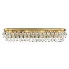 Calypso 33" Wide Vanity Light with Clear Glass Accents