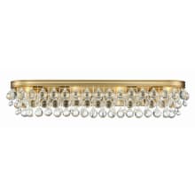 Calypso 33" Wide Vanity Light with Clear Glass Accents