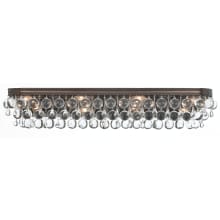 Calypso 33" Wide Vanity Light with Clear Glass Accents