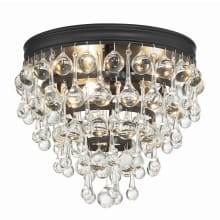 Calypso 3 Light 11" Wide Flush Mount Waterfall Ceiling Fixture