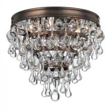 Calypso 3 Light 11" Wide Flush Mount Waterfall Ceiling Fixture