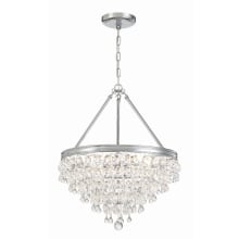 Calypso 6 Light 20" Wide Chandelier with Clear Glass Accents