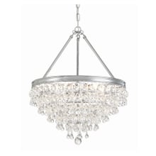 Calypso 6 Light 20" Wide Chandelier with Clear Glass Accents