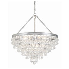 Calypso 8 Light 25" Wide Chandelier with Clear Glass Accents