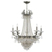 Majestic 13 Light 33" Wide Crystal Chandelier with Hand Cut Crystal Accents