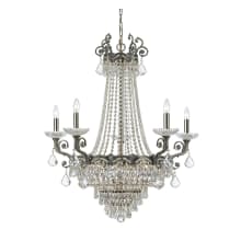 Majestic 13 Light 33" Wide Crystal Chandelier with Hand Cut Crystal Accents