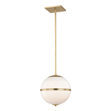 Truax 12" Wide Pendant with Frosted Glass Shade