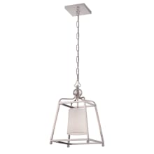 Sylvan 12" Wide Pendant with Silk Shade