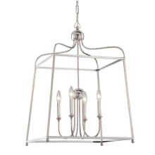 Sylvan 4 Light 22" Wide Taper Candle Chandelier