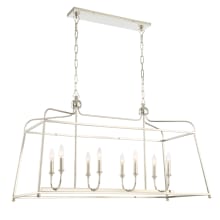 Sylvan 8 Light 42" Wide Taper Candle Linear Chandelier