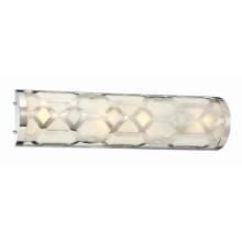 Jennings 24" Wide LED Bath Bar with Frosted Glass Shade