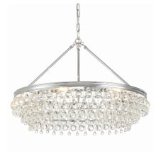 Calypso 6 Light 30" Wide Crystal Waterfall Chandelier