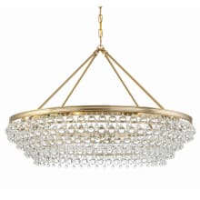 Calypso 8 Light 40" Wide Chandelier with Clear Glass Accents