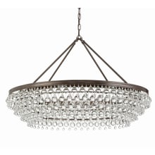 Calypso 8 Light 40" Wide Chandelier with Clear Glass Accents