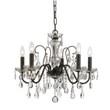 Butler 5 Light 23" Wide Crystal Chandelier with Hand Cut Crystal Accents