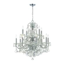 Imperial 12 Light 30" Wide Crystal Chandelier with Clear Italian Crystal Accents