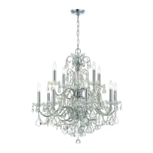 Imperial 12 Light 30" Wide Crystal Chandelier with Swarovski Strass Crystal Accents