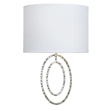 Layla 2 Light 13" Tall Wall Sconce with Silk Shade