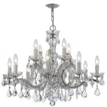 Maria Theresa 12 Light 30" Wide Crystal Chandelier with Italian Crystal Accents