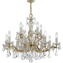 Maria Theresa 12 Light 30" Wide Crystal Chandelier with Swarovski Spectra Crystal Accents
