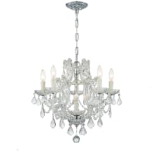 Maria Theresa 6 Light 20" Wide Crystal Chandelier with Italian Crystal Accents