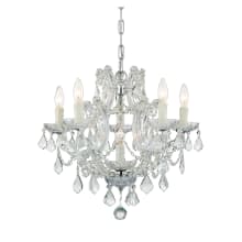 Maria Theresa 6 Light 20" Wide Crystal Chandelier with Swarovski Strass Crystal Accents