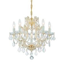 Maria Theresa 6 Light 20" Wide Crystal Chandelier with Italian Crystal Accents