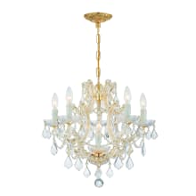 Maria Theresa 6 Light 20" Wide Crystal Chandelier with Hand Cut Crystal Accents